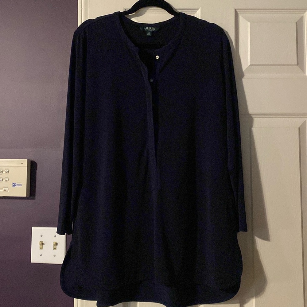 Women’s Lauren Ralph Lauren popover button-down LS tunic